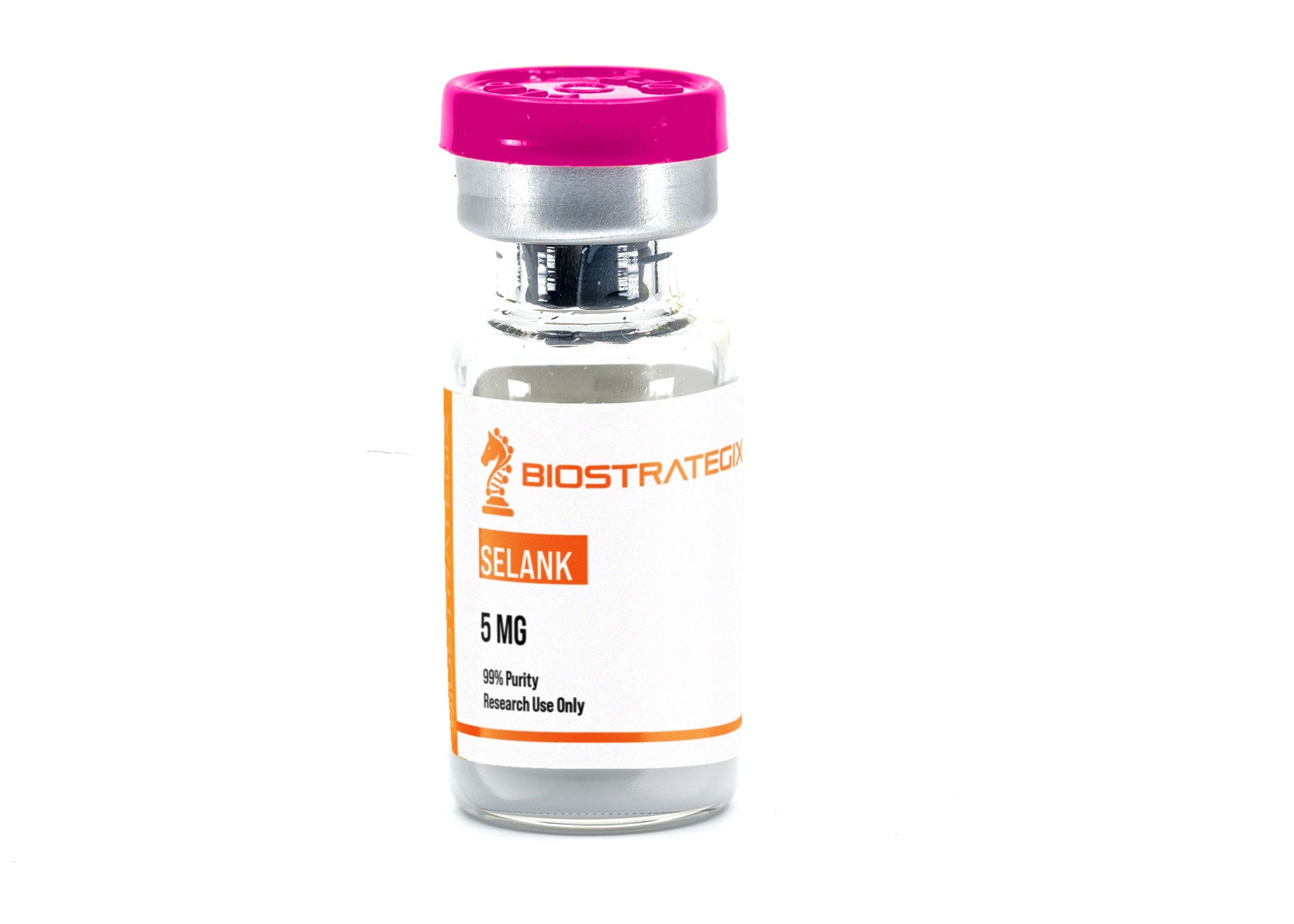 Frasco do composto Selank — uso exclusivo em pesquisa
