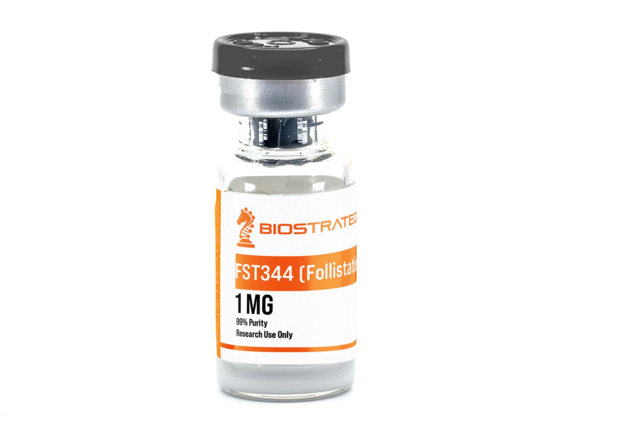 Frasco do composto Follistatin 344 — uso exclusivo em pesquisa