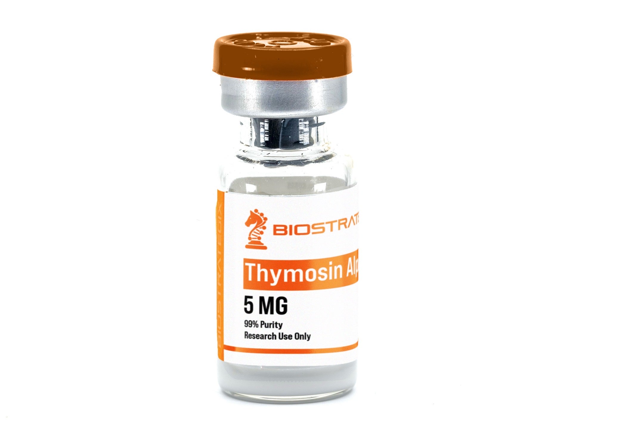 Frasco do composto Thymosin Alpha-1 — uso exclusivo em pesquisa